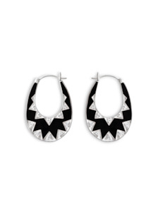 Noire & Nude Starly Silver Earrings