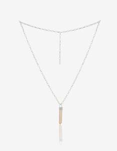 Crystal Quartz Silver Pendant Necklace