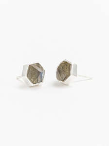 Labradorite Silver Studs