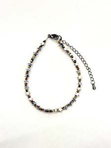 Stellar - Hematite Silver & Gold Bracelet