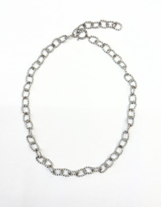 Twisted Silver Chain (with clasp)