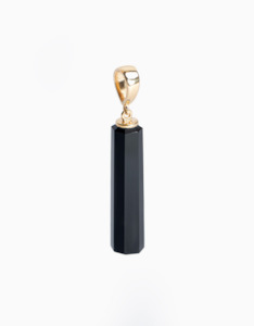 Onyx Gold Column Amulet