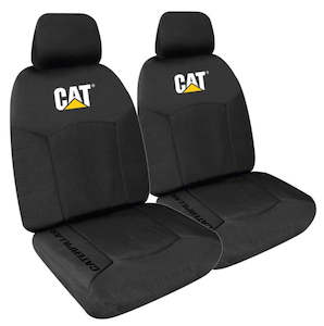 CAT Icon Design Heavy Duty Car Seat Cover (Pair)