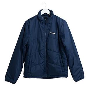 Jackets: CAT Foundation Chevron Insulated Jacket - Detriot Blue