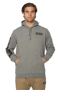 CAT Icon Block Hooded Sweatshirt - Dark Heather Grey