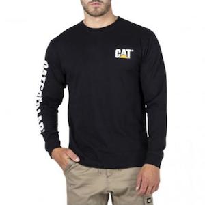 CAT Trademark Banner Men's Long Sleeve Tee