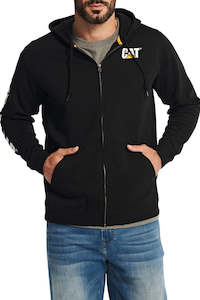 CAT Banner Midweight Full-Zip Hoodie - Black