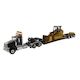 International 1:50 HX520 Tandem Black Truck with XL120 Trailer and CAT 963K Track Loader