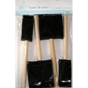 Craft material and supply: Foam Brushes - Pack No.3