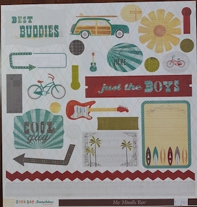 Good Day Sunshine - 12x12 Die Cut Sheet