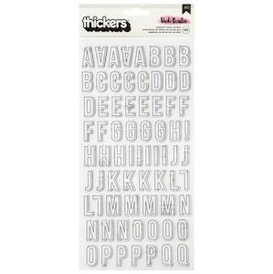 Craft material and supply: Vicki Boutin Mixed Media - Thickers - Chipboard letter Stickers