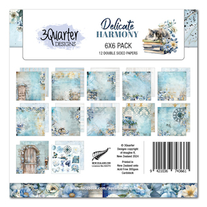 Craft material and supply: 3Quarter Designs - Delicate Harmony 6x6 paper pack