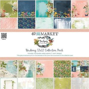 Craft material and supply: 49 and Market - Birdsong Collection 12x12 Paper Pack