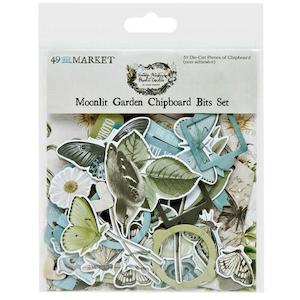 49 and Market - Moonlit Garden Chipboard Bits Set