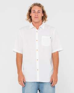 Overtone S/S Linen Shirt Whisper White