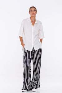 Clothing: Supreme Pant Blk Stripe