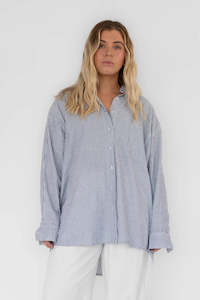 Everyday Shirt Navy Stripe