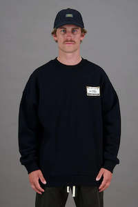 Clothing: Seafloors Crew Blk/Orange