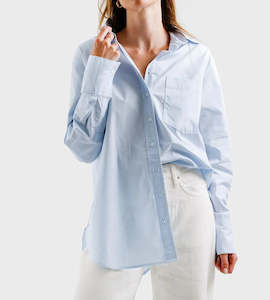 Oversized Shirt Ice Blue