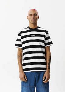 Needle Tee Blk Stripe