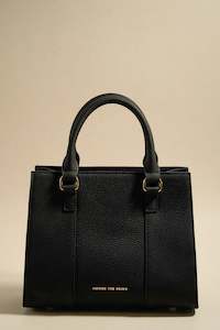 Manhattan Leather Mini Tote Black