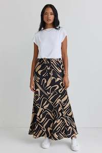 Clothing: Sharp Black Maxi Skirt