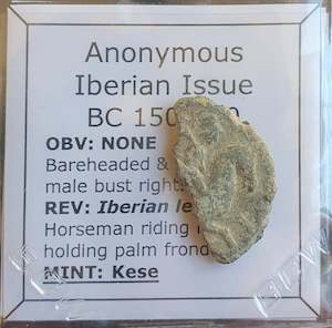 Antique: #o942# Anonymous Iberian Greek City Issue Bronze Coin of Kese from 150-100 BC