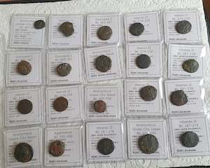 #### Lot of 20 Identified Sicilian Greek Bronze coins from 407-200 BC