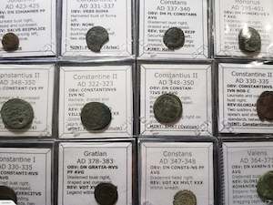 Antique: Identified Roman Bronze Coins from 300-400 AD