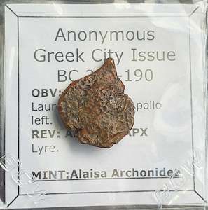 Antique: #o355# Anonymous Sicilian Greek coin from Alaisa Archonidea, 241-190 BC