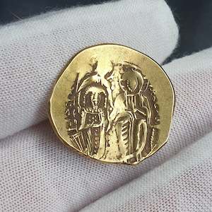 Byzantine gold coin of Michael VIII from 1261-1282 AD