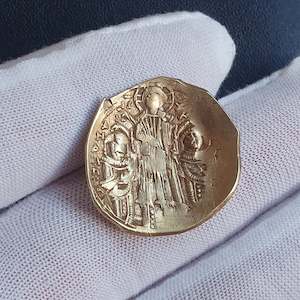 Byzantine gold coin of Michael IX from 1325-1328 AD