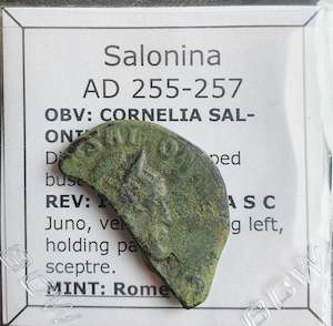 #o930# Roman bronze Sestertius coin of Salonina from 255-257 AD