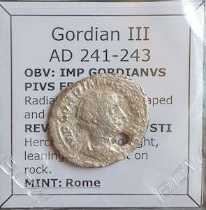 #o301b# Roman silver Antoninianus coin of Gordian III from 239-240 AD