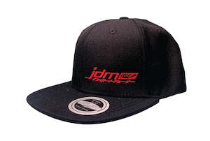 JDM UFlex Flat Peak Cap - BLACK