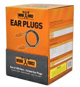 Bullet Shaped Corded Ear Plugs – Box of 100 pairs