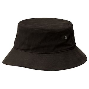 Black Cotton Bucket Hat