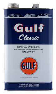 Automotive component: Gulf Classic 20W-50 5L Mineral Engine Oil