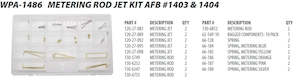 CALIBRATION KIT CARTER - EDELBROCK AFB 1403 1404