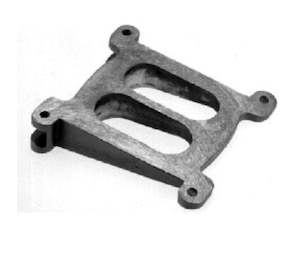 Automotive component: Adaptor Wedge Holley Squarebore 10 Degree