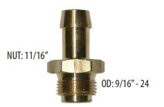 Automotive component: Threaded Barb 9/16X24X3/8 Barb