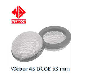 Automotive component: Mesh Filters 63mm suit Weber 45 DCOE - Pair