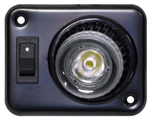 Automotive component: LED Interior Light 12V 90mm x 71mm with Switch