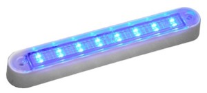 Automotive component: LED Strip Light Blue 16 LED MV 152mm x 25mm