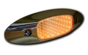 Automotive component: LED Amber 3D Infinity Lamp 12V Oval