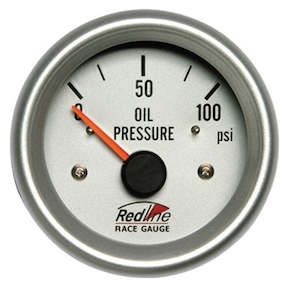 Automotive component: Race Gauge Oil Press Elect 2 5/8