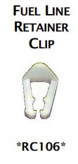 Automotive component: Fuel Rail Clip (White) Pack 1