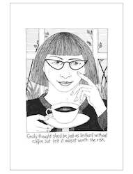 Cecily Tea Towel - Glass half empty