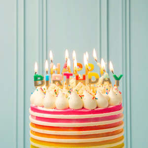 Celebration Box: Happy Birthday Candles