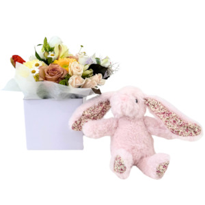 New Gift Boxes: Posy With A Bunny (URGENT COURIER DELIVERY ONLY)